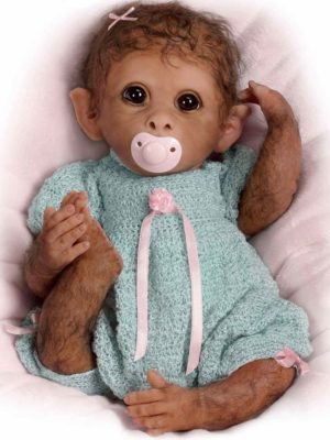 Baby-Monkey-Doll-By-Linda-Murray Reborn Monkey Doll