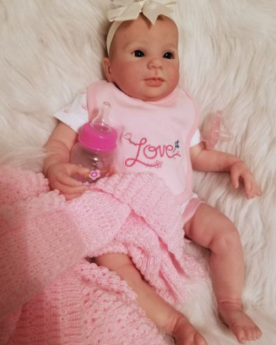 MARIGOLD BABY GIRL GOS Real Mottled Childs 1st Reborn Doll Birthday Xmas Gift 