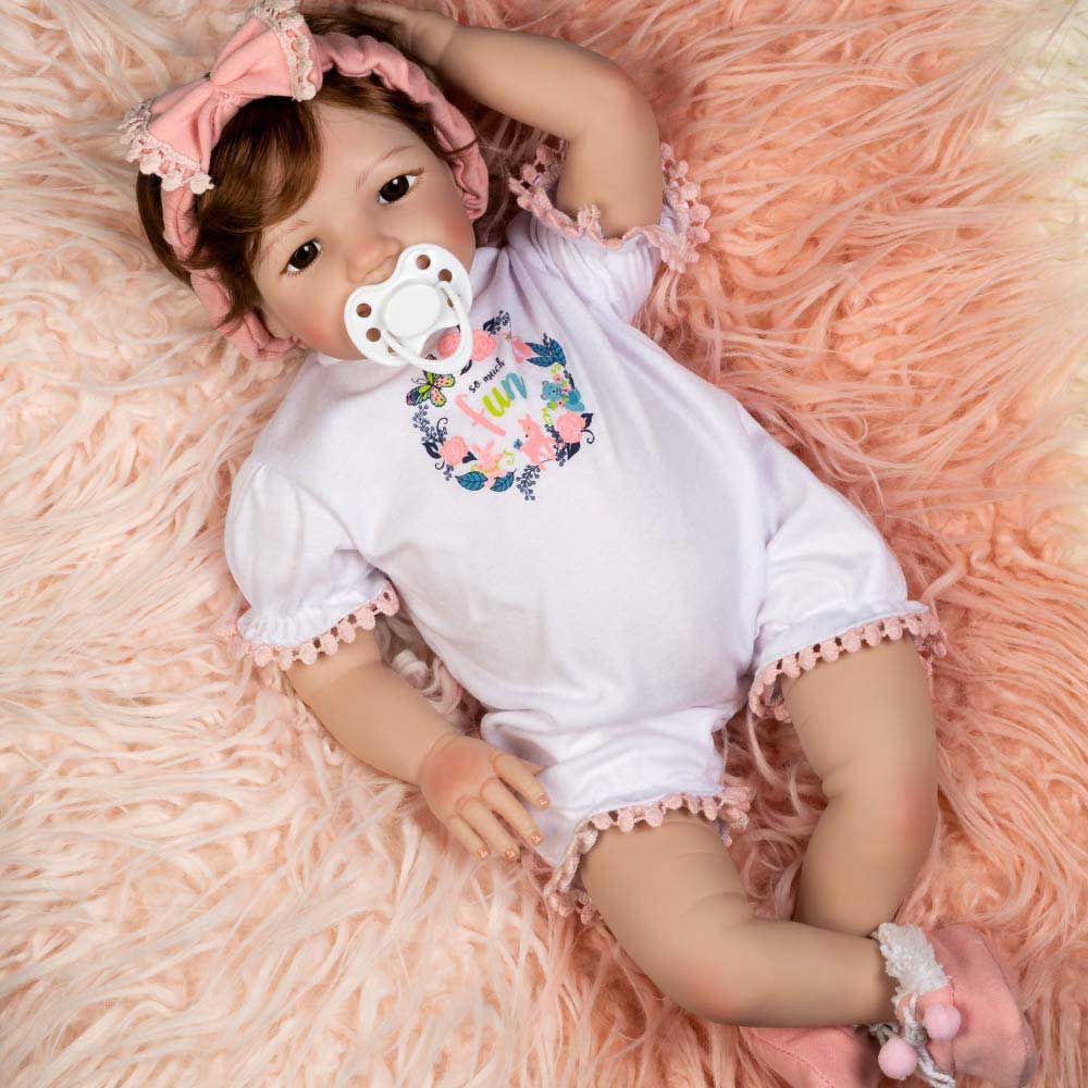 Paradise Galleries Silicone Reborn Toddler Baby Doll with Magnetic Pacifier, So Much Fun