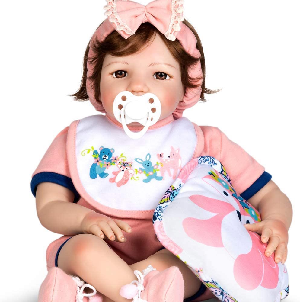 Paradise Galleries Silicone Reborn Toddler Baby Doll with Magnetic Pacifier, So Much Fun