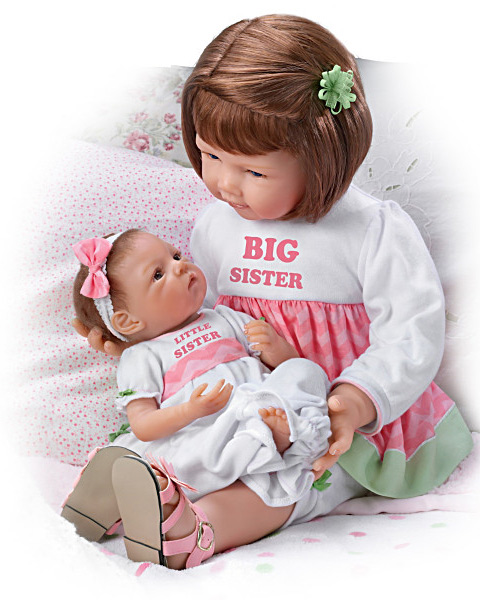 Waltraud-Hanl-A-Sister's-Doll-Poseable-Doll-Set Waltraud Hanl "A Sister's Doll" Poseable Doll Set