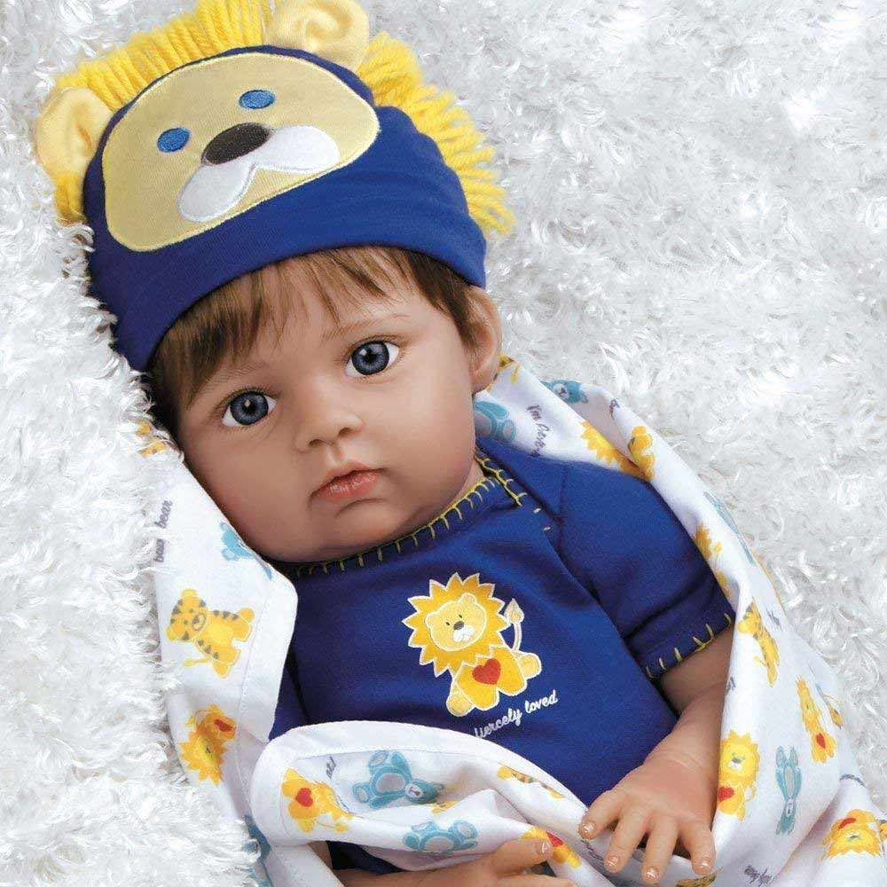 Paradise Galleries Lions & Tigers & Bears, Oh My! Realistic Baby Doll