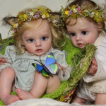 NPK 12inch Reborn Fairy Doll Kit Unpainted Vinyl Parts DIY Toy