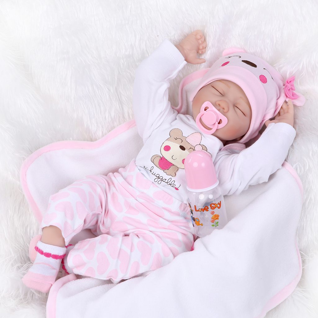 Sleeping Reborn Baby Girl Gifts for Little Kids World Reborn Doll