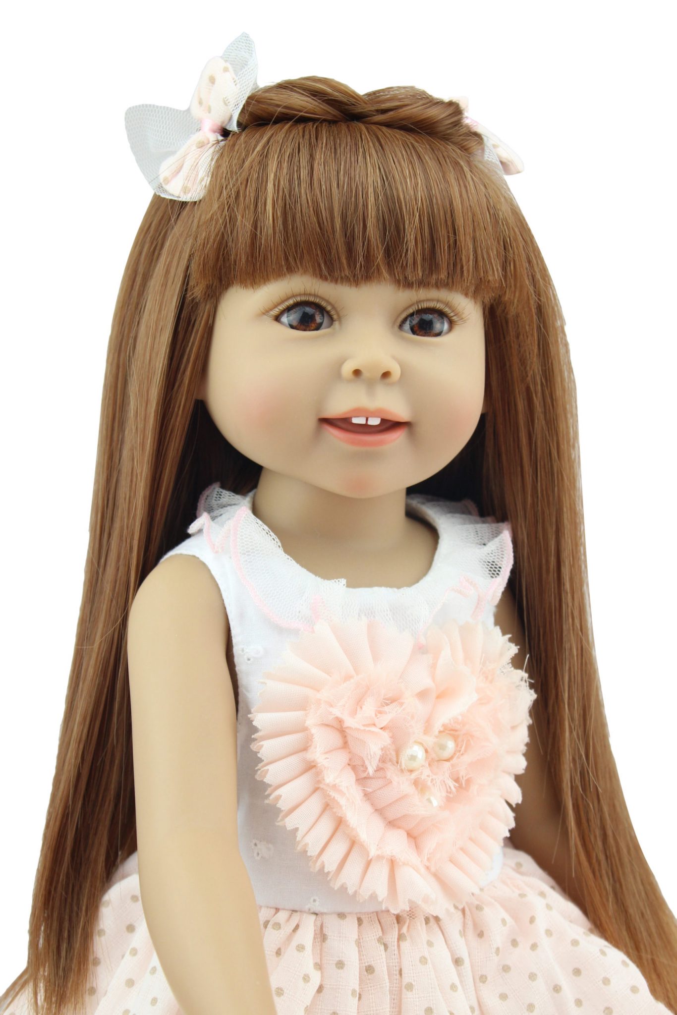 18 Inch Silicone Girl Dolls Gift for Little Girl World Reborn Doll