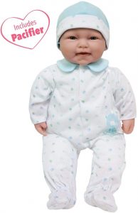 JC Toys - La Baby Removable Blue Outfit Hat and Pacifier