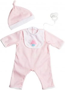 JC Toys Light Pink Romper (up to 16") (CLO15030LightPink)
