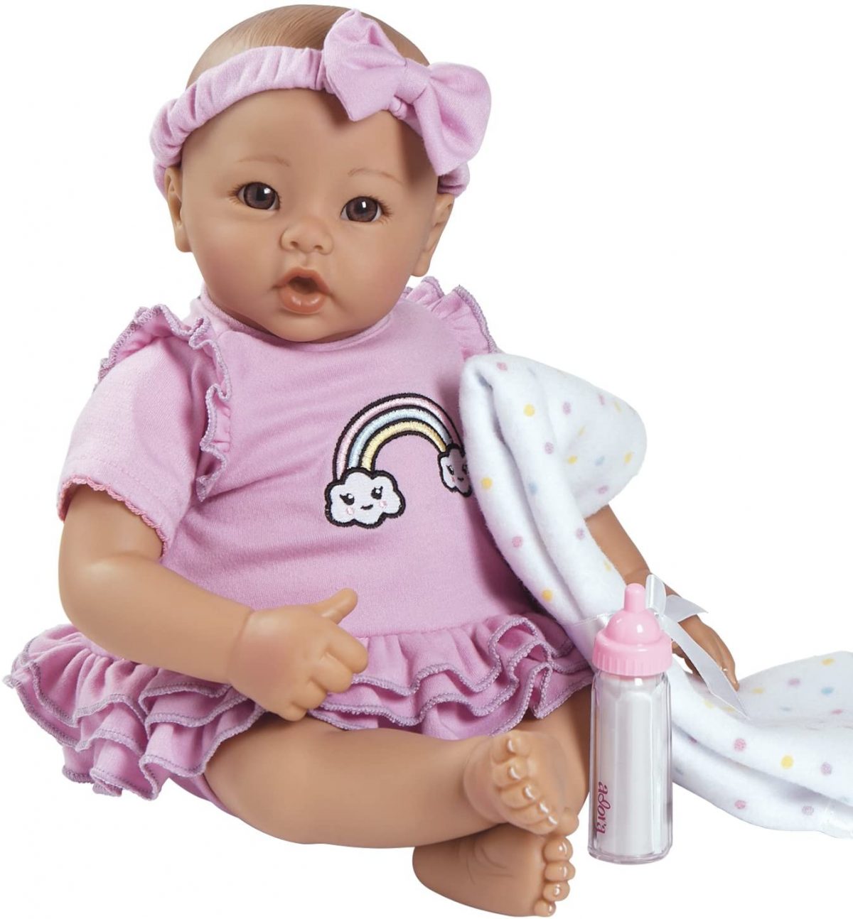 Adora BabyTime Collection in Rainbow with Newborn Baby Doll