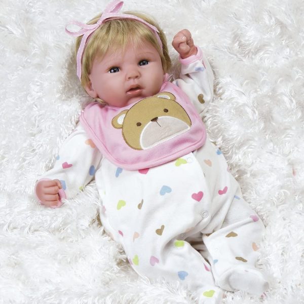 Paradise Galleries Happy Teddy Girl Rebornbaby doll