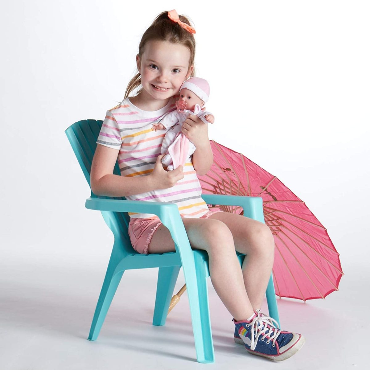 -JC-Toys—La-Baby-Removable-Pink-Outfit-Hat-&-Blanket- JC Toys - La Baby Removable Pink Outfit Hat & Blanket