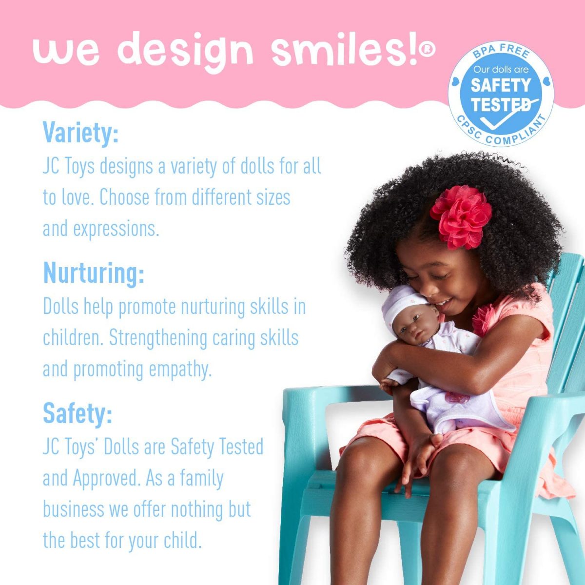 JC Toys - La Baby Removable Pink Outfit Hat & Blanket