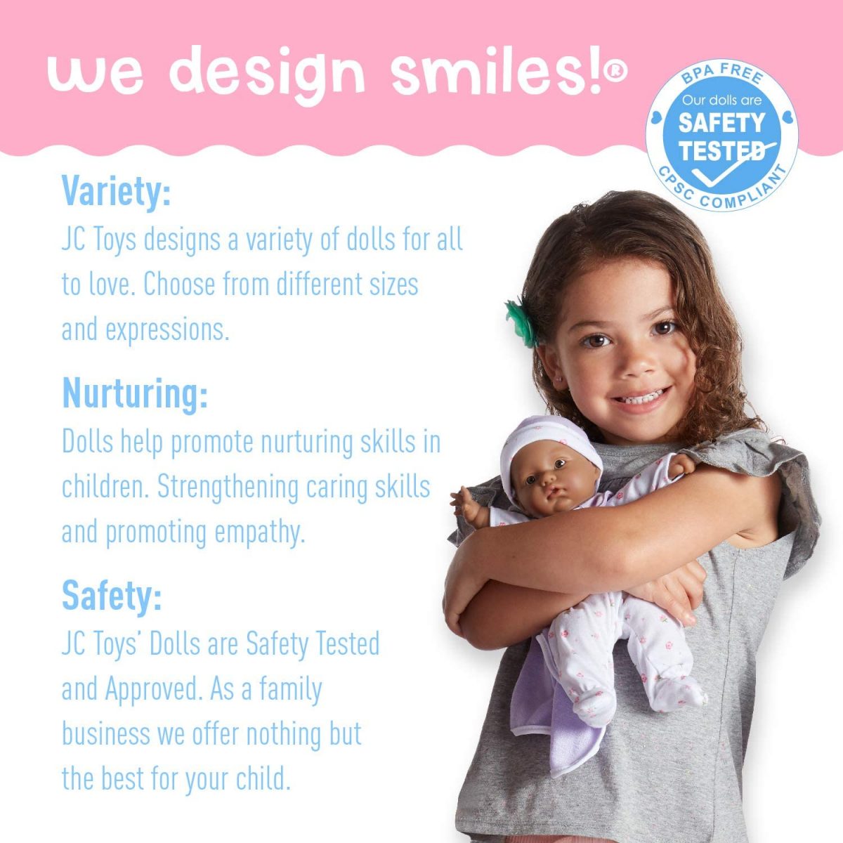 JC Toys - La Baby Removable Pink Outfit Hat & Blanket