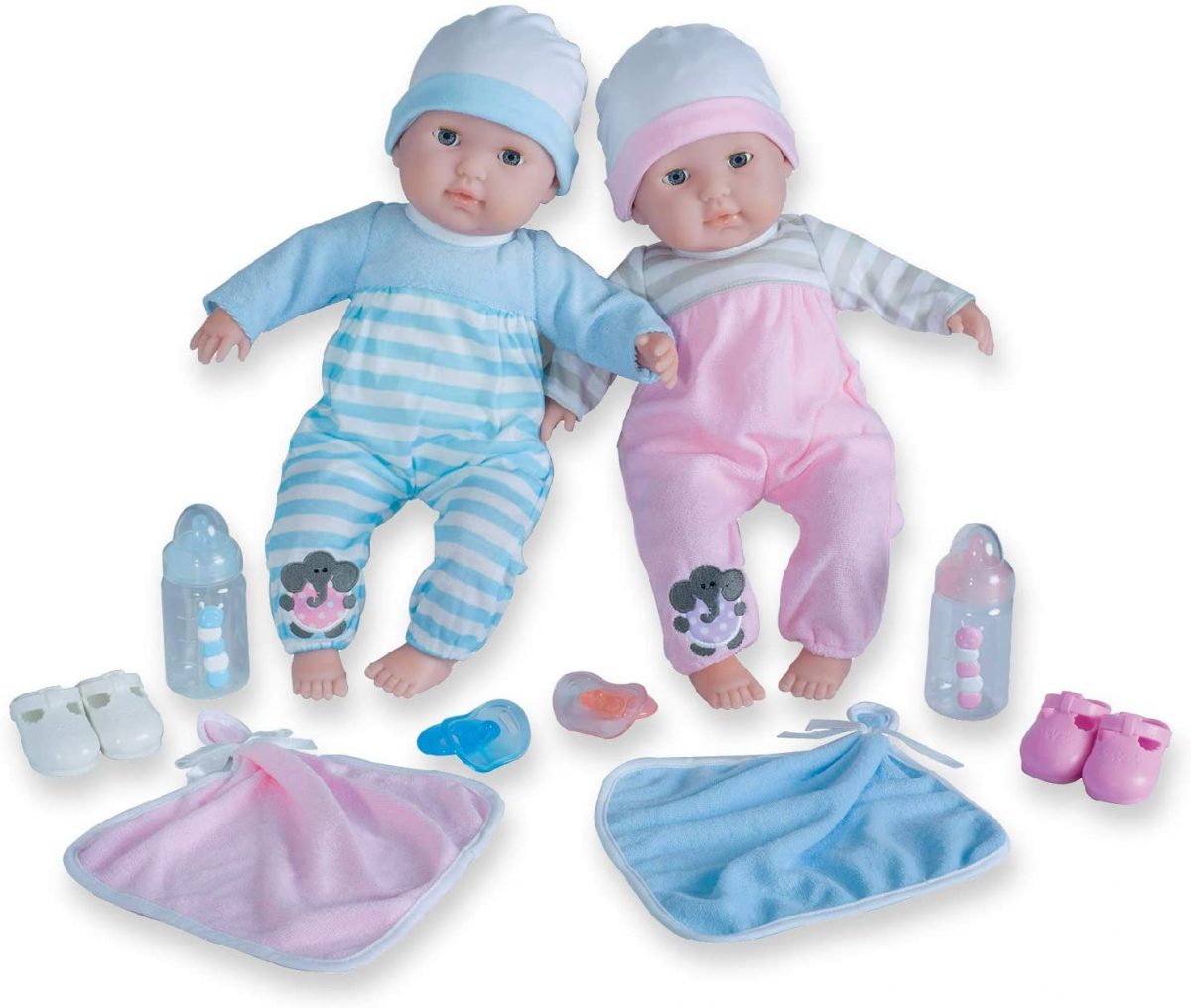 JC Toys - Berenguer Boutique with Bottle, Rattle, Pacifier & Accessories