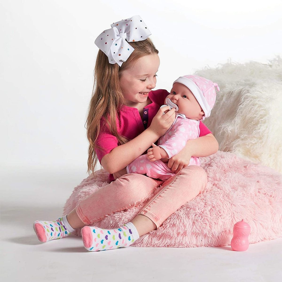JC-Toys-‘Lots-to-Cuddle-Babies’--Pink-Soft-Body-Baby-Doll-and-Accessories- JC Toys ‘Lots to Cuddle Babies’ Pink Soft Body Baby Doll and Accessories