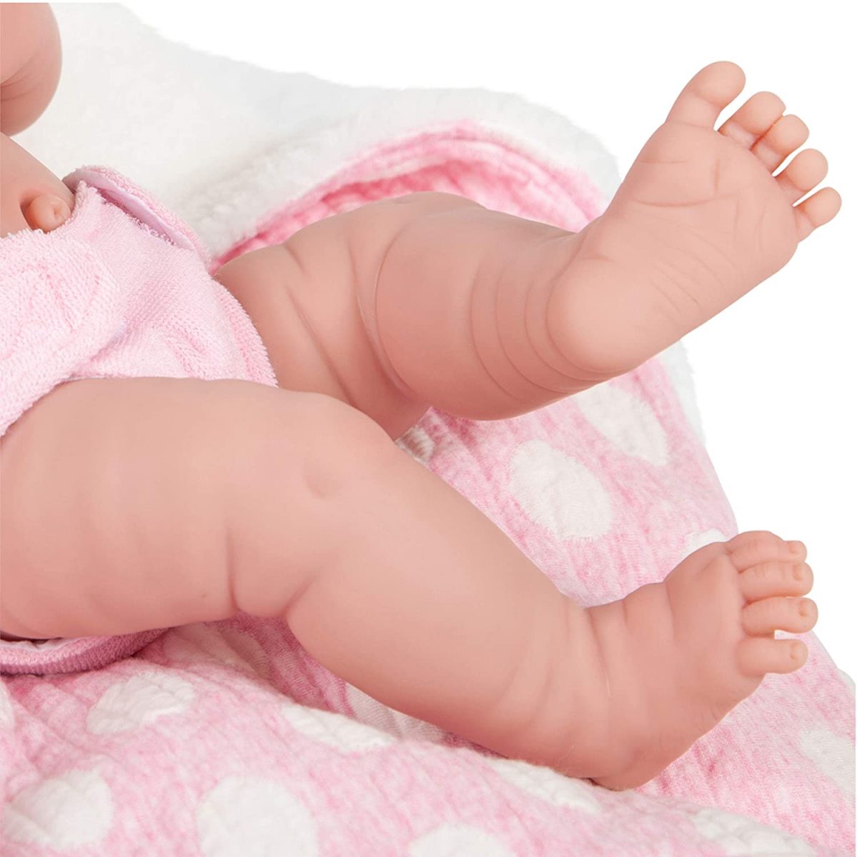 JC Toys - La Newborn Comes With Pink Knit Outfit and Accessories