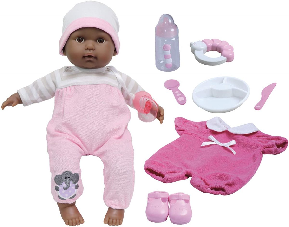 JC Toys - Berenguer Boutique with Bottle, Rattle, Pacifier & Accessories