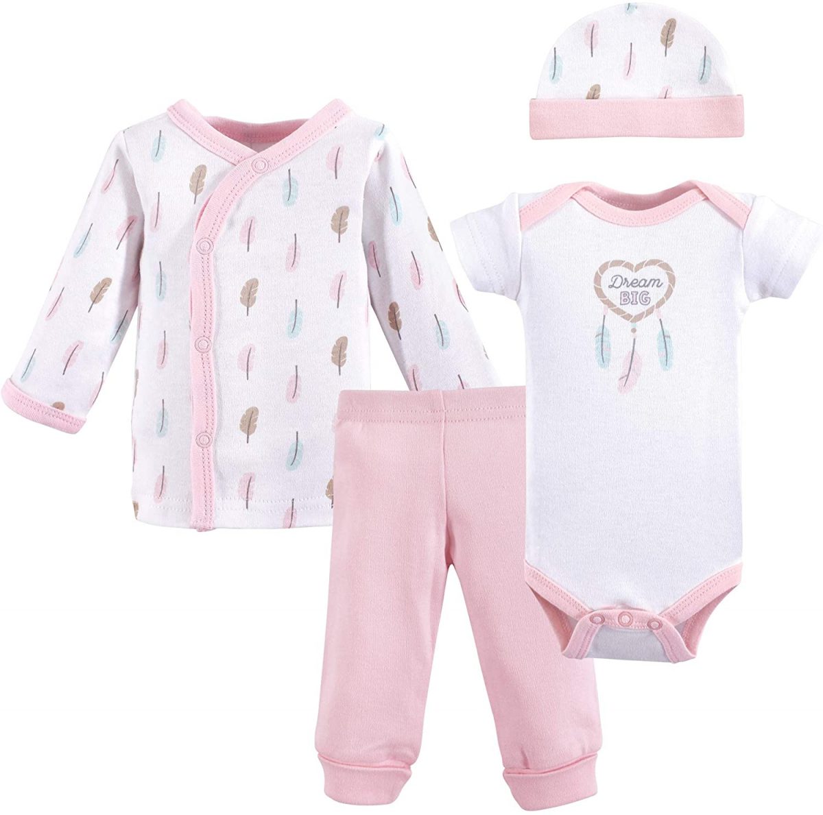 Luvable Friends Baby Boys' Cotton Preemie Layette Set