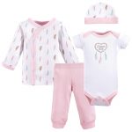 Luvable Friends Baby Boys' Cotton Preemie Layette Set