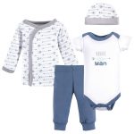 Luvable Friends Baby Boys' Cotton Preemie Layette Set