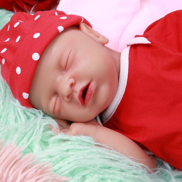 IVITA 46cm Silicone Soft Realistic Reborn Baby Doll Girl Baby Doll