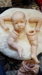 NPK DIY Kit Reborn Doll Kit Unpainted Unfinished Doll Parts