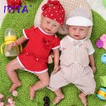 IVITA 46cm Silicone Body Reborn Baby Dolls Alive Babies Girl and Boy Opened Eyes Toys