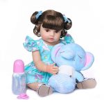 55CM NPK Reborn Baby Toddler Girl Soft Full Body Silicone Doll