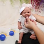 IVITA Full Body soft Silicone Reborn Dolls Smile Baby Boy Toys