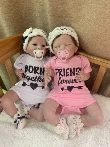 NPK Sweet Baby Doll Reborn Baby Twins Likfelike Soft Dolls