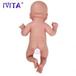 IVITA Full Body soft Silicone Reborn Dolls Smile Baby Boy Toys