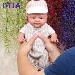 IVITA Full Body soft Silicone Reborn Dolls Smile Baby Boy Toys