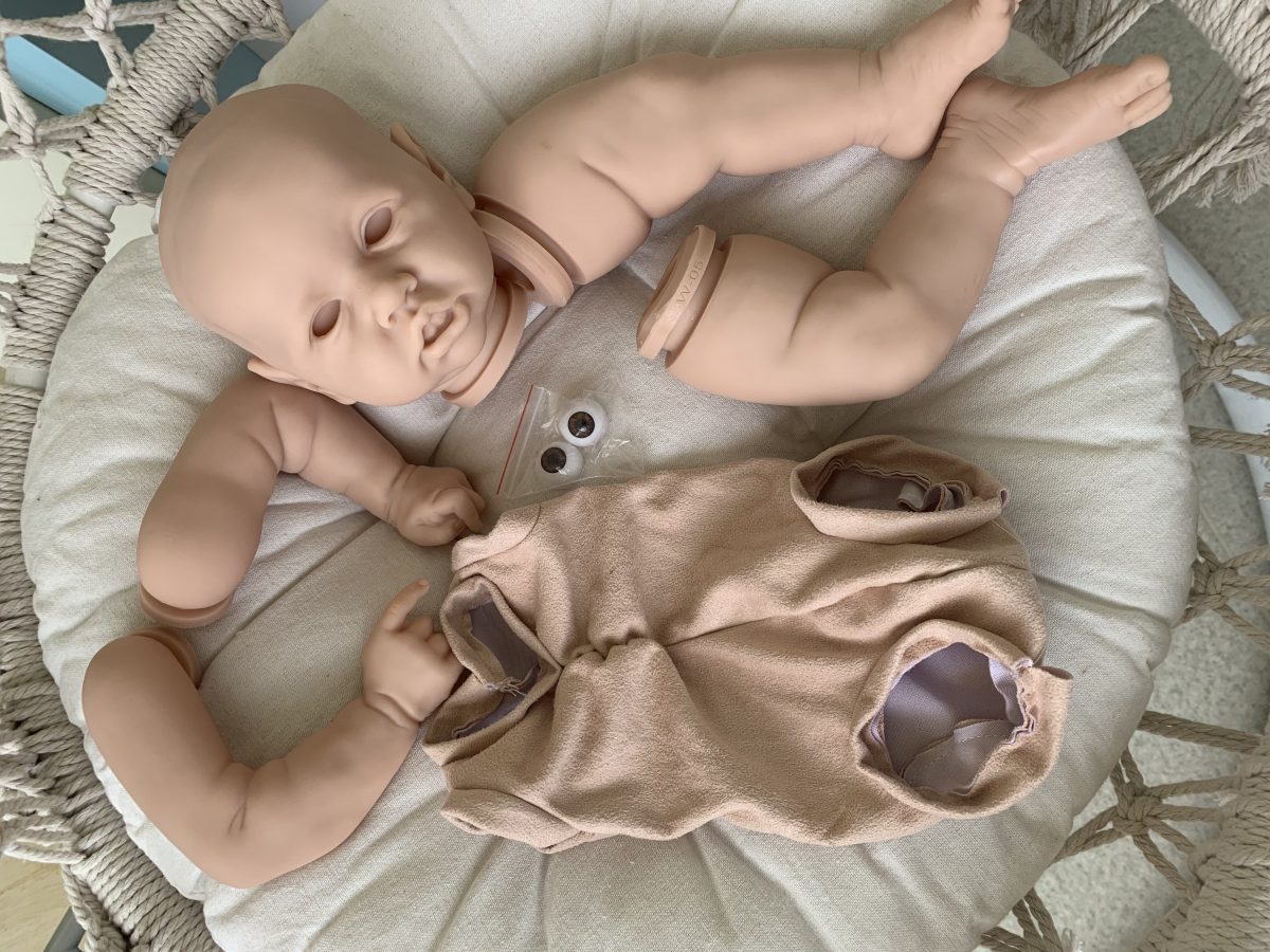 NPK DIY Kit Reborn Doll Kit Soft Real Touch Unfinished Doll Parts