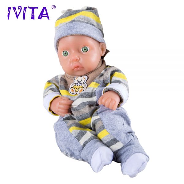 IVITA 28cm Full Silicone Body Reborn Baby Girl Dolls Boneca Juguetes Alive Toys