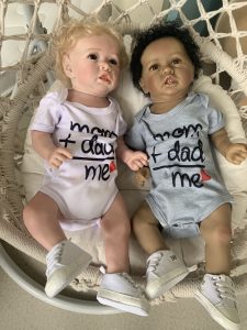 56CM NPK Full body Silicone Reborn Baby Doll with Teeth