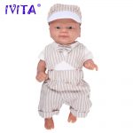 IVITA Full Body soft Silicone Reborn Dolls Smile Baby Boy Toys