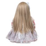 60CM Doll Princess Reborn Toddler Girl Doll with Long Blonde Hair