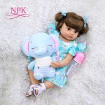 55CM NPK Reborn Baby Toddler Girl Soft Full Body Silicone Doll