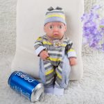Boy Eyes Opened Reborn Dolls Full Body Silicone BabyToys