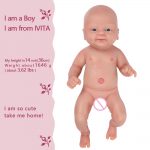 IVITA Full Body soft Silicone Reborn Dolls Smile Baby Boy Toys