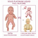IVITA Full Body soft Silicone Reborn Dolls Smile Baby Boy Toys