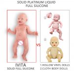 Original Full Silicone Reborn Baby Dolls Eyes Opened