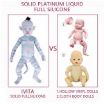 Full Silicone reborn dolls Lifelike girl baby Toys