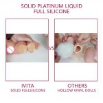 Full Silicone reborn dolls Lifelike girl baby Toys