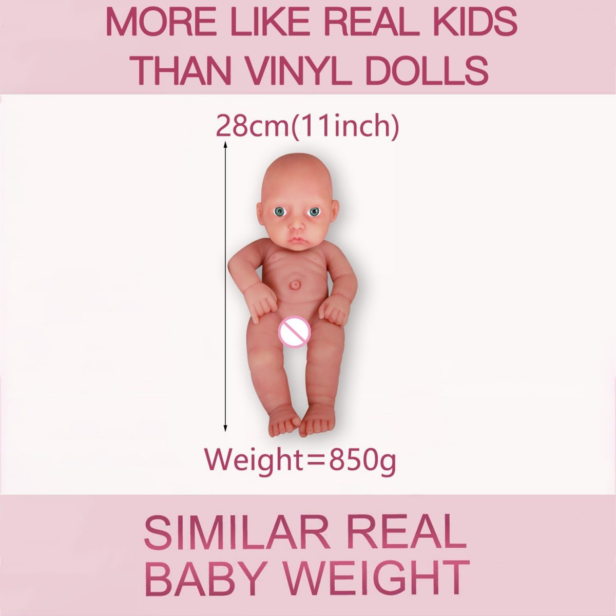 Boy Eyes Opened Reborn Dolls Full Body Silicone BabyToys