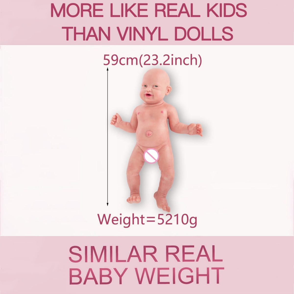 Original Full Silicone Reborn Baby Dolls Eyes Opened