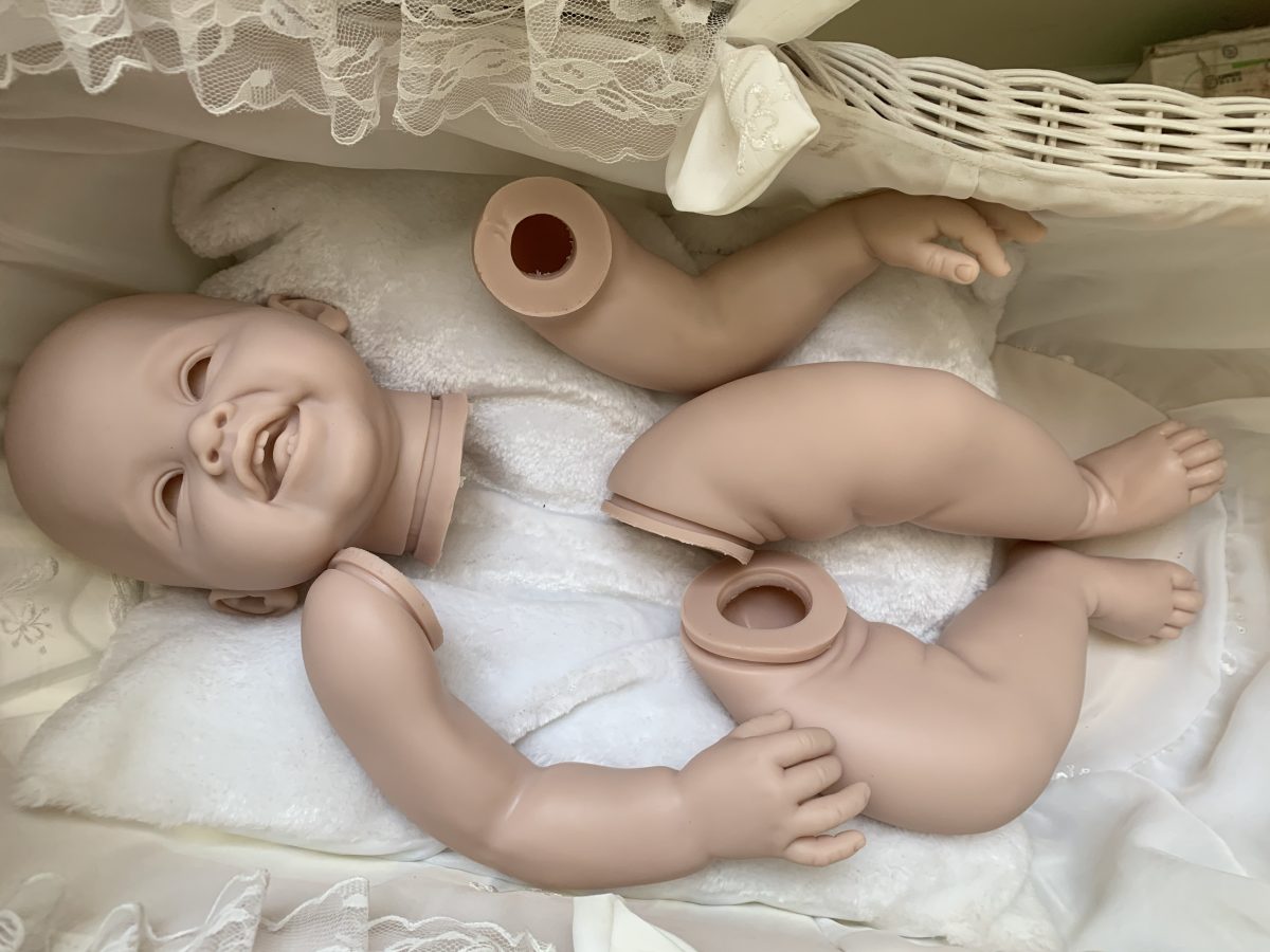 NPK 28inch Reborn Doll Kit DIY Toddler Girl Reborn Toy doll