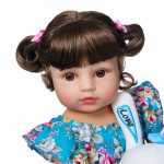 NPK 55CM Baby Doll Reborn Toddler Girl Doll Full Body Silicone Doll