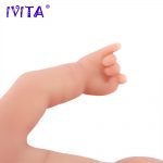 IVITA 28cm Full Silicone Body Reborn Baby Girl Dolls Boneca Juguetes Alive Toys