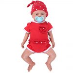 IVITA 46cm Silicone Body Reborn Baby Dolls Alive Babies Girl and Boy Opened Eyes Toys