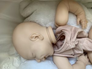Reborn Doll Kit Sleeping April Smiley Face DIY Doll Parts